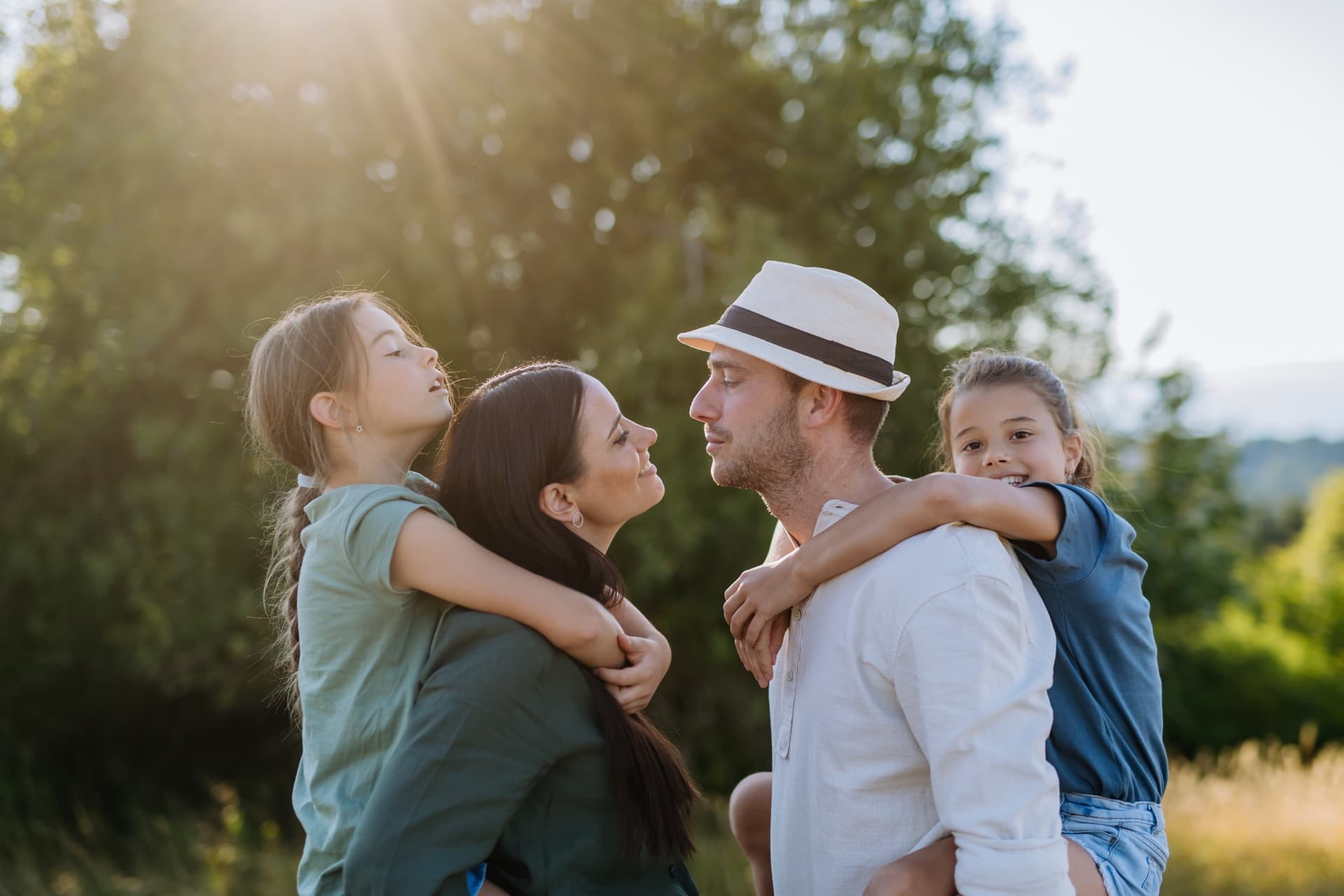 Family receiving compassionate funeral service support
